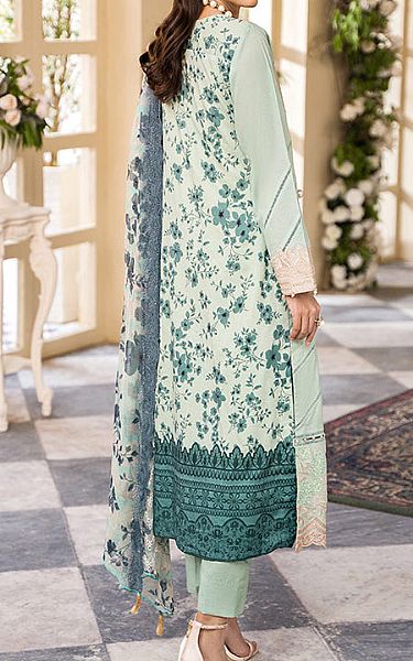 Al Zohaib Mint Green Cambric Suit | Pakistani Dresses in USA- Image 2
