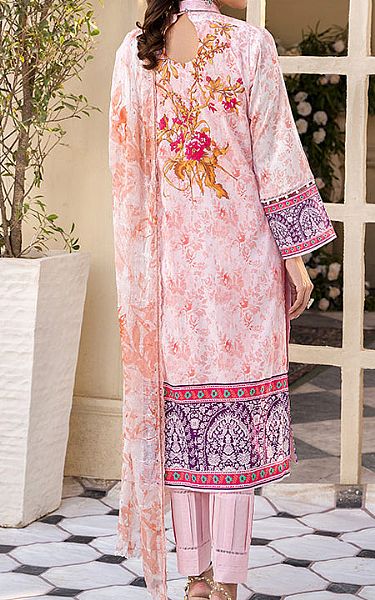 Al Zohaib Baby Pink Cambric Suit | Pakistani Winter Dresses- Image 2