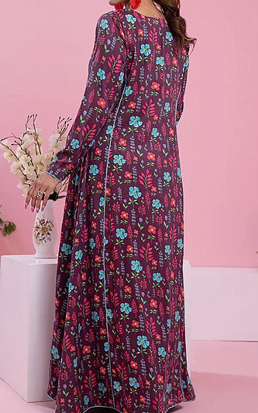 Byzantium Purple Cottel Kurti | Al Zohaib Pakistani Winter Dresses