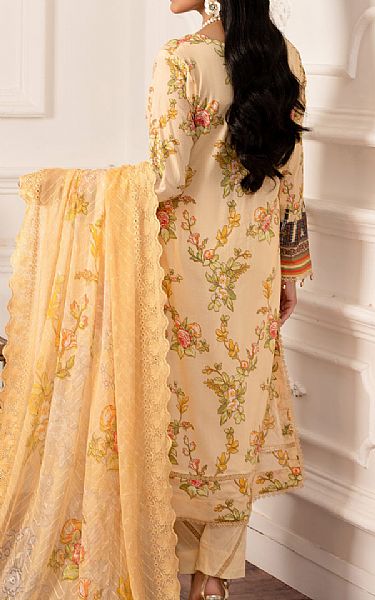 Al Zohaib Sand Gold Cambric Suit | Pakistani Winter Dresses- Image 2