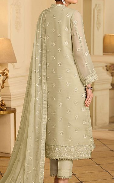 Alizeh Thistle Green Chiffon Suit | Pakistani Embroidered Chiffon Dresses USA- Image 2