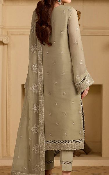 Alizeh Dark Beige Chiffon Suit | Pakistani Embroidered Chiffon Dresses USA- Image 2