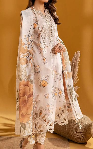 Alizeh Oyster Pink Lawn Suit | Pakistani Lawn Dress in USA- Image 2