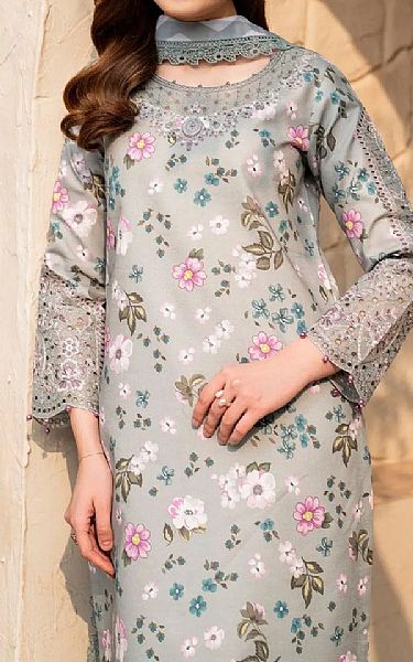 Alizeh Grey Lawn Suit | Pakistani Lawn Dress in USA- Image 2