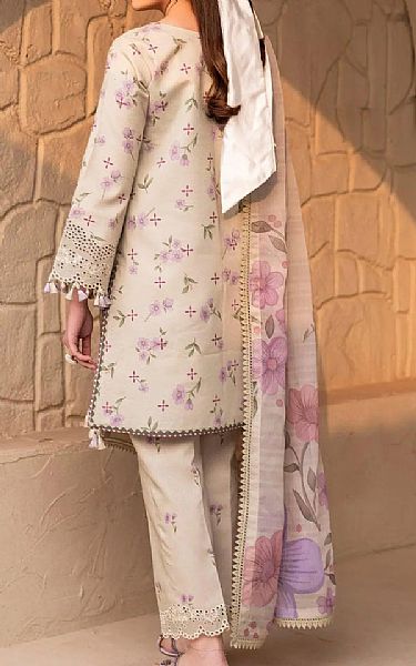 Alizeh Tan Lawn Suit | Pakistani Lawn Dress in USA- Image 2