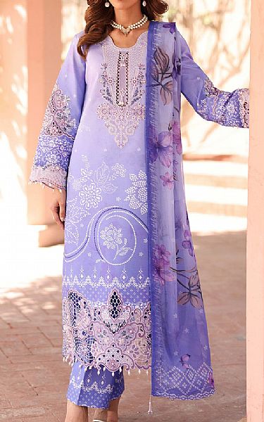 Alizeh Lavender Lawn Suit | Pakistani Lawn Dress in USA- Image 1