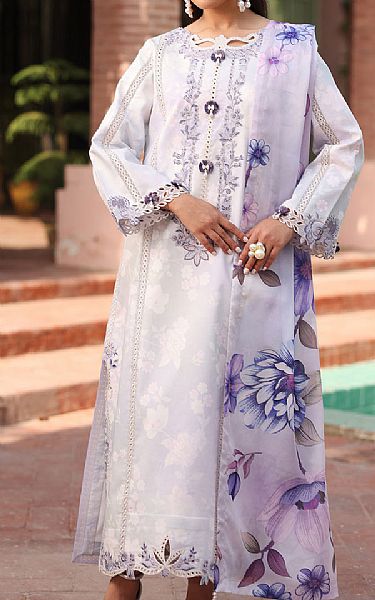 Alizeh Lilac Lawn Suit | Pakistani Lawn Dress in USA- Image 1