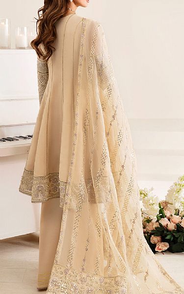 Alizeh Ivory Chiffon Suit | Pakistani Embroidered Chiffon Dresses USA- Image 3