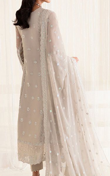 Alizeh Light Grey Chiffon Suit | Pakistani Embroidered Chiffon Dresses USA- Image 2