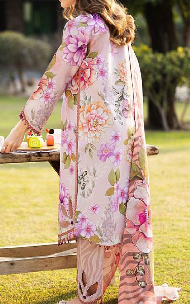 Alizeh Ivory/Lilac Lawn Suit | Pakistani Lawn Dress in USA- Image 2