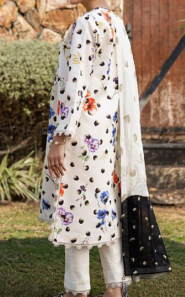 Alizeh Off-white Lawn Suit | Pakistani Lawn Dress in USA- Image 2
