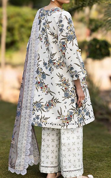 Alizeh Off-white Lawn Suit | Pakistani Lawn Dress in USA- Image 2