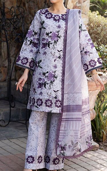Alizeh Lavender Lawn Suit | Pakistani Lawn Dress in USA- Image 1