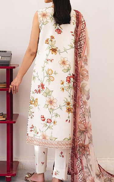 Alizeh Ivory Lawn Suit | Pakistani Lawn Dress in USA- Image 2
