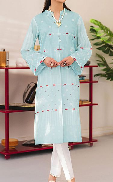 Alizeh Light Turquoise Lawn Suit (2 Pcs) | Pakistani Lawn Dress in USA- Image 1