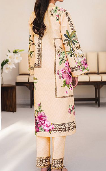 Alizeh Tan Lawn Suit (2 Pcs) | Pakistani Lawn Dress in USA- Image 2