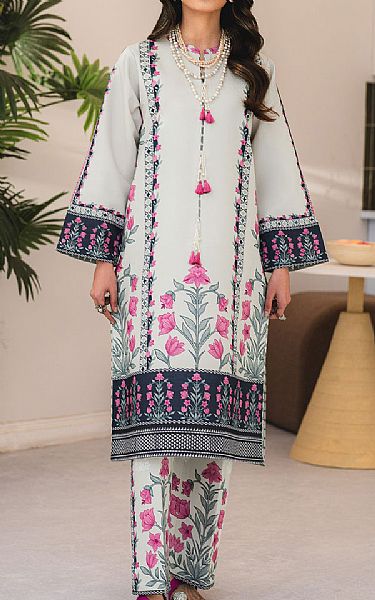 Alizeh Grey Lawn Suit (2 Pcs) | Pakistani Lawn Dress in USA- Image 1