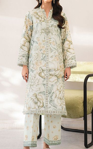 Alizeh Grey Lawn Suit (2 Pcs) | Pakistani Lawn Dress in USA- Image 1