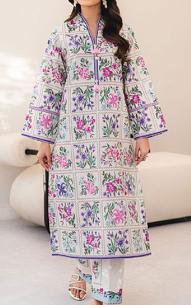 Alizeh Multicolor Lawn Suit (2 Pcs) | Pakistani Lawn Dress in USA- Image 1