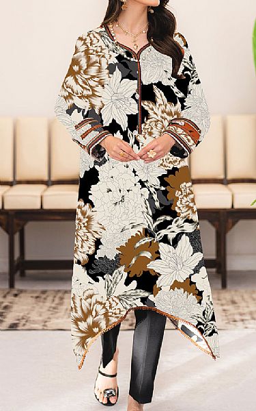 Alizeh Black/White Lawn Suit (2 Pcs) | Pakistani Lawn Dress in USA- Image 1