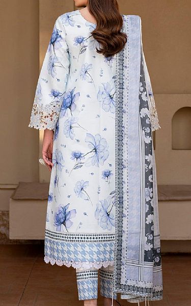 Alizeh White/Blue Lawn Suit | Pakistani Lawn Dress in USA- Image 2
