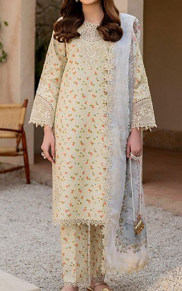 Alizeh Ivory Lawn Suit | Pakistani Lawn Dress in USA- Image 1