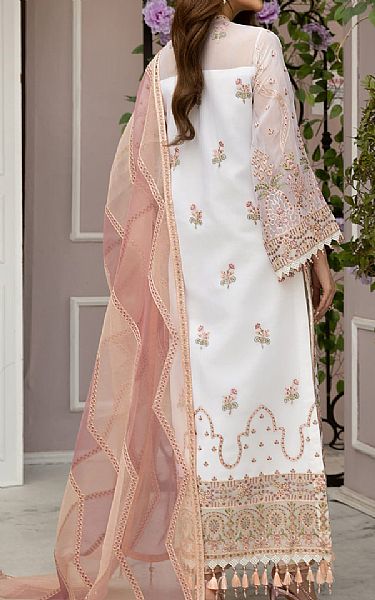Alizeh White Chiffon Suit | Pakistani Embroidered Chiffon Dresses- Image 2