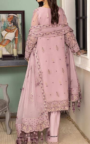 Alizeh Rose Pink Chiffon Suit | Pakistani Embroidered Chiffon Dresses- Image 2