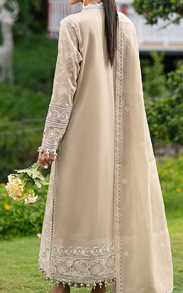Alizeh Beige Lawn Suit | Pakistani Lawn Dress in USA- Image 2