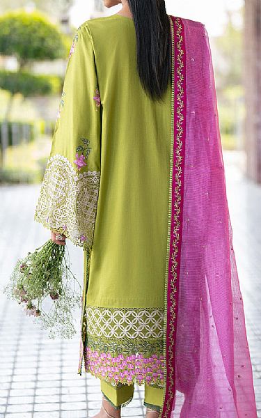 Alizeh Apple Green Lawn Suit | Pakistani Lawn Dress in USA- Image 2