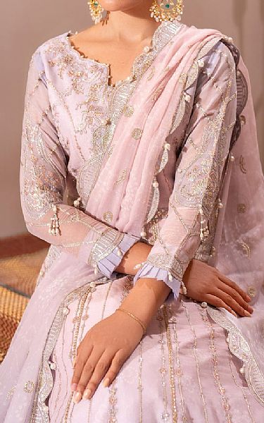 Alizeh Lilac Chiffon Suit | Pakistani Embroidered Chiffon Dresses USA- Image 3