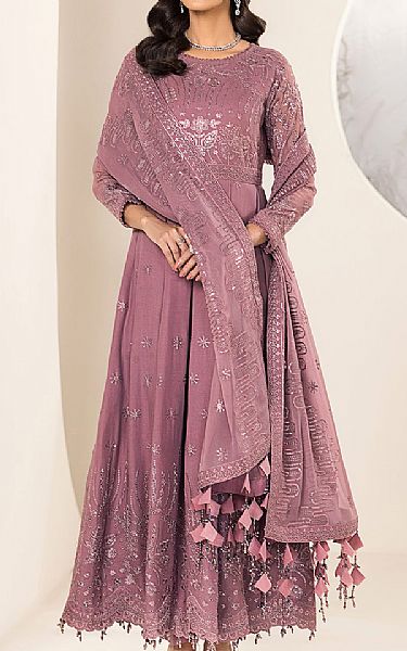 Alizeh Tea Pink Chiffon Suit | Pakistani Embroidered Chiffon Dresses- Image 1