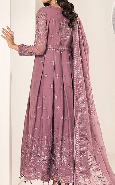 Alizeh Tea Pink Chiffon Suit | Pakistani Embroidered Chiffon Dresses- Image 2