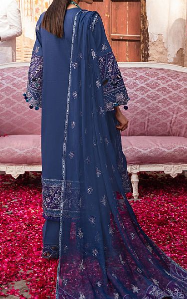 Alizeh Blue Jay Lawn Suit | Pakistani Lawn Suits- Image 2