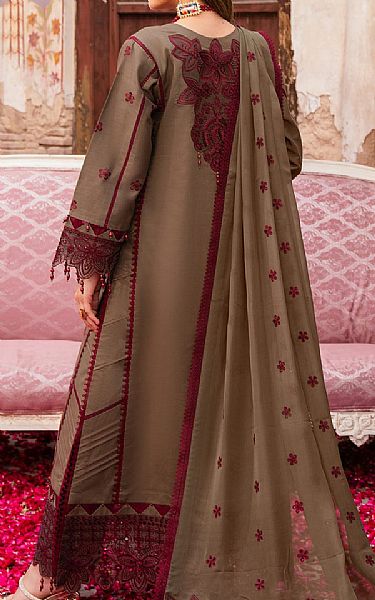 Alizeh Pastel Brown Lawn Suit | Pakistani Lawn Suits- Image 2