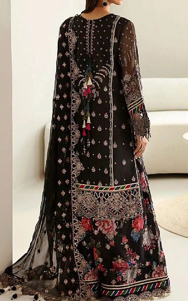 Alizeh Black Chiffon Suit | Pakistani Embroidered Chiffon Dresses USA- Image 2