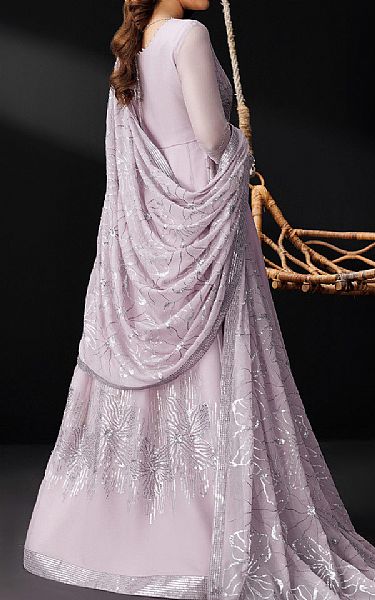 Alizeh Lilac Chiffon Suit | Pakistani Embroidered Chiffon Dresses USA- Image 2