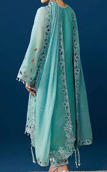 Alizeh Sea Green Chiffon Suit | Pakistani Embroidered Chiffon Dresses USA- Image 2