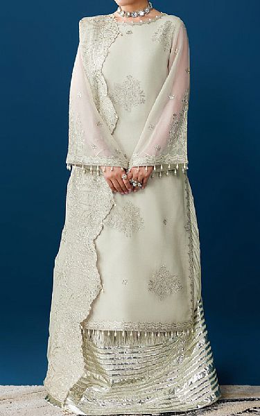 Alizeh Light Grey Chiffon Suit | Pakistani Embroidered Chiffon Dresses USA- Image 1