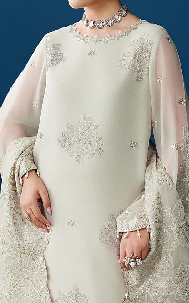 Alizeh Light Grey Chiffon Suit | Pakistani Embroidered Chiffon Dresses USA- Image 3