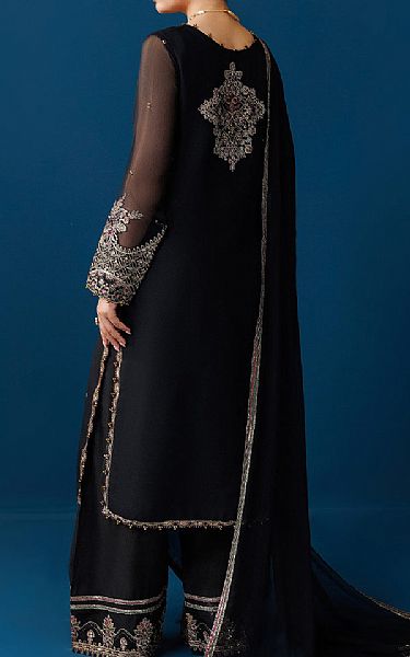 Alizeh Black Chiffon Suit | Pakistani Embroidered Chiffon Dresses USA- Image 2