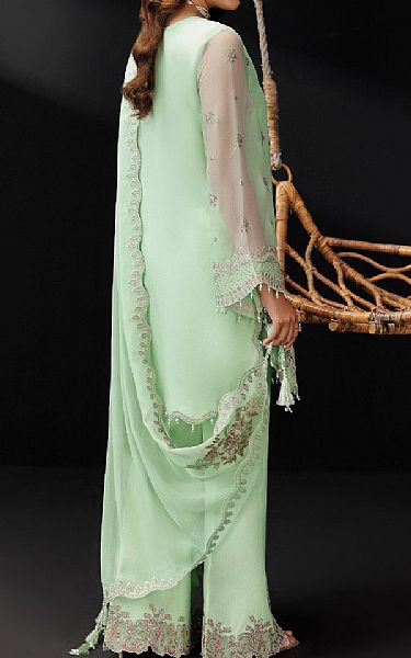 Alizeh Mint Chiffon Suit | Pakistani Embroidered Chiffon Dresses USA- Image 2