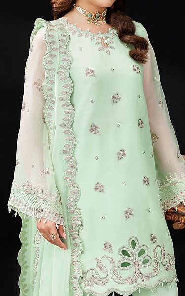 Alizeh Mint Chiffon Suit | Pakistani Embroidered Chiffon Dresses USA- Image 3