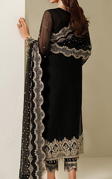 Alizeh Black Chiffon Suit | Pakistani Embroidered Chiffon Dresses USA- Image 2