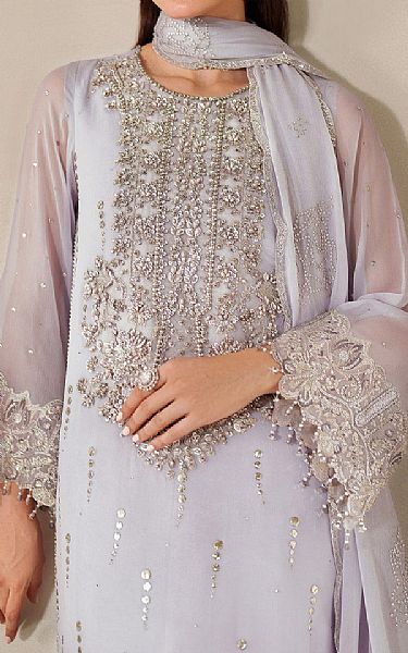 Alizeh Lavender Chiffon Suit | Pakistani Embroidered Chiffon Dresses USA- Image 3