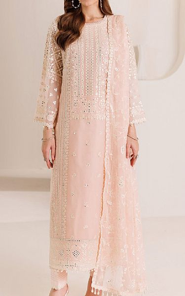 Alizeh Pale Pink Chiffon Suit | Pakistani Embroidered Chiffon Dresses USA- Image 1