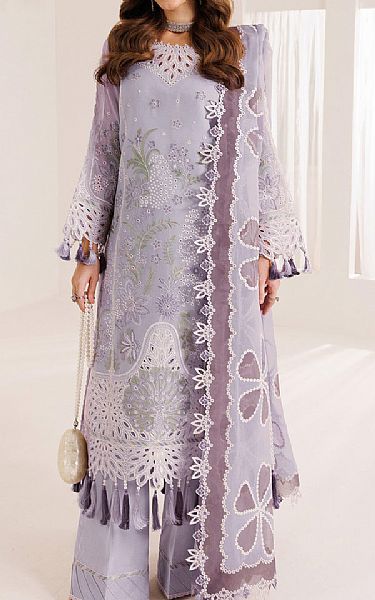 Alizeh Lavender Chiffon Suit | Pakistani Embroidered Chiffon Dresses USA- Image 1