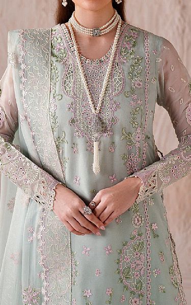 Alizeh Light Blue Chiffon Suit | Pakistani Embroidered Chiffon Dresses USA- Image 3