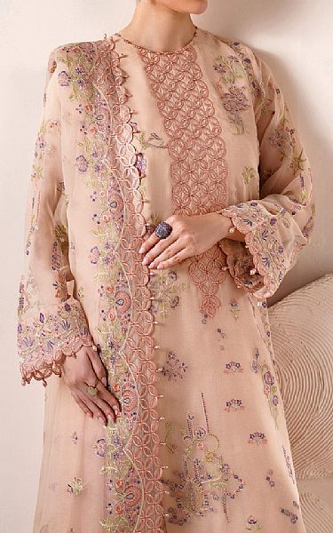 Alizeh Ivory Chiffon Suit | Pakistani Embroidered Chiffon Dresses USA- Image 3