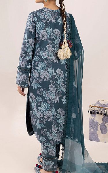 Alizeh Dark Blue Grey Lawn Suit | Pakistani Lawn Suits- Image 2